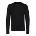 Strickpullover CASUAL FRIDAY "Strickpullover CFKent", Herren, Gr. L, schwarz, Obermaterial: 50% Wolle WO. 50% Polyacryl PAN., unifarben, casual, normal, Rundhals, Pullover