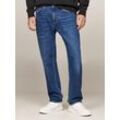 Regular-fit-Jeans TOMMY JEANS "RYAN RGLR STRGHT" Gr. 33, Länge 34, blau (dark denim) Herren Jeans mit Logoprägung