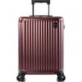 Hartschalen-Trolley HEYS "Smart Luggage, 53 cm, Burgund" Gr. B/H/T: 39cm x 53cm x 23cm 42 l, rot (burgundy) Koffer Heys x Joachim Llambi Handgepäck Smart Gepäck mit App-Funktion