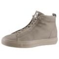 Sneaker PAUL GREEN Gr. 38,5, grau (taupe) Damen Schuhe High Top Sneaker, Schlupfboots mit Innen-Reißverschluss