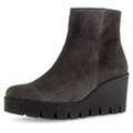 Stiefelette GABOR Gr. 38,5, grau Damen Schuhe Keilabsatz, Ankleboots, Komfortschuh mit Best Fitting-Ausstattung Bestseller