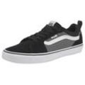 Sneaker VANS "Filmore" Gr. 40, schwarz (schwarz, grau), Leder, Schuhe Sneaker low Skaterschuh