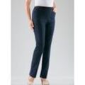 Stretch-Jeans CLASSIC BASICS, Damen, Gr. 36, Normalgrößen, blau (dunkelblau), 84% Baumwolle, 15% Polyester, 1% Elasthan, unifarben, lang, Jeans