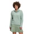 Strickpullover CARTOON "Cartoon Basic-Pullover mit Turtle Neck", Damen, Gr. 36, grün (grau grün melange), Obermaterial: 70% Polyacryl, 22% Polyester, 8% Wolle., modisch, oversize lang, Langarm, Pullover, Rippbündchen