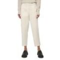 7/8-Hose MARC O'POLO "Pants, modern chino style, tapered leg, high rise, welt pocket", Damen, Gr. 34, N-Gr, beige (chalky sand), Web, Obermaterial: 97% Baumwolle, 3% Elasthan, casual, Hosen, im modernen Chino-Style