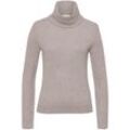 Pullover lockerem Rollkragen include beige