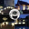 Rosemary - LaBlanc – LED-Einbaustrahler für den Außenbereich, 2 Stück, 3 w, IP65, LED-Einbaustrahler, Terrasse, rund, 270 Lumen, Gartenbeleuchtung