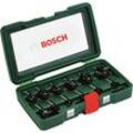 Bosch - HM-Fräser-Set 12-teilig, mit 8 mm Schaft