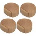 SHINING HOUSE Türstopper zum Kleben – Türstopper aus Holz für Böden und Parkett – Türstopper zum Kleben – Dezenter und eleganter Türstopper – 4er-Set