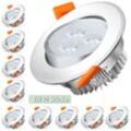 Vingo 10X 3W led Strahler Spot Einbaustrahler Deckenstrahler Deckenspot 230V 245lm Kaltweiß Einbauspot Einbauleuchte Deckeneinbauleuchte