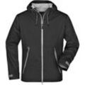 Ultraleichte Softshelljacke Herren JN1098 Gr. s schwarz/silber - James&nicholson