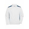 Sweat-Jacke Herren JN870 Gr. m white/royal - James&nicholson