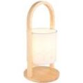 Tischlampe Schreibtischlampe Nachttischlampe Beistelllampe Holzlampe h 33 cm