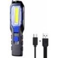 Shining House - Wiederaufladbare tragbare LED-Arbeitsleuchte, leistungsstarke wiederaufladbare tragbare LED-Arbeitsleuchte, USB-Magnetlampe,