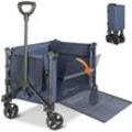 Homecall - Bollerwagen Faltbar Handwagen Transportwagen klappbar Einkaufstrolley (Erweiterbare Kapazität, bis 100KG), Für Einkaufen, Camping, Garten