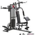 Kraftstation CHRISTOPEIT SPORT "Kraftstation SP 5000", schwarz, KraftstationenB:151cm H:197cm L:179cm, multifunktionale Fitnessstation, max. Trainingsgewicht 70 kg, B:151cm H:197cm L:179cm