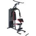 Kraftstation "Multi-Gym Smart", schwarz (schwarz, rot), MOTIVE FITNESS BY U.N.O., KraftstationenB:75cm H:200cm L:148cm, multifunktionale Fitnessstation, max. Trainingsgewicht 45,8 kg, B:75cm H:200cm L:148cm