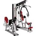 Kraftstation BH FITNESS "TT Pro G156", rot (silberfarben, rot, schwarz), KraftstationenB:188cm H:214cm L:174cm, multifunktionale Fitnessstation, max. Trainingsgewicht 100 kg, B:188cm H:214cm L:174cm