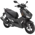 Motorroller LUXXON "F18", schwarz (schwarz, schwarz), Motorroller & Mofas, 45 km/h, B:71cm H:118cm L:185cm