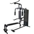 Kraftstation "Multi-Gym Hercules", schwarz (schwarz, rot), MOTIVE FITNESS BY U.N.O., KraftstationenB:87cm H:189cm L:210cm, multifunktionale Fitnessstation, max. Trainingsgewicht 37,5 kg, B:87cm H:189cm L:210cm