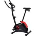 Heimtrainer CHRISTOPEIT SPORT "HT 2.0" Fahrradtrainer Gr. ohne Unterlegmatte, schwarz (schwarz, rot) Schwungmasse ca. 5 kg, 8 Widerstandsstufen