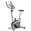 Heimtrainer MOTIVE FITNESS BY U.N.O. "HT 200" Fahrradtrainer silberfarben (silberfarben, schwarz) Schwungmasse ca. 6 kg, 8 Widerstandsstufen