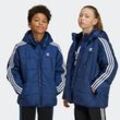 Outdoorjacke ADIDAS ORIGINALS "PADDED JACKET" Gr. 170, blau (night indigo) Kinder Jacken