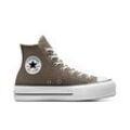 Sneaker CONVERSE "CHUCK TAYLOR ALL STAR LIFT PLATFORM" Gr. 36, charcoal, weiß, schwarz Schuhe