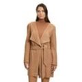 Jackenblazer BETTY BARCLAY "Betty Barclay Casual-Jacke ohne Verschluss" Gr. 36, braun (thrush) Damen Blazer Material