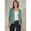 Cardigan CECIL Gr. L (42), iced salvia grün melange Damen Strickjacken mit V-Ausschnitt