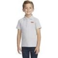 Poloshirt LEVI'S KIDS "LVB BACK NECK TAPE POLO" Gr. 12 (152), grau (light grau heather), Jungen, Single Jersey, Obermaterial: 60% Baumwolle, 40% Polyester, Shirts, for BOYS