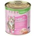 24 x 400 g Lecker.Pet® Leo's Saftige Fleischmahlzeit mit Pute & Gemüse Katzenfutter Nassfutter