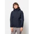 Outdoorjacke JACK WOLFSKIN "STORMY POINT 2L JKT W" Gr. XXL (48), blau (nachtblau), Damen, OBERSTOFF 100% POLYESTER 1.FUTTER 100% POLYESTER 2.FUTTER 100% POLYESTER, Jacken