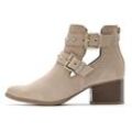 Cowboy Stiefelette LASCANA Gr. 36, beige (sand) Damen Schuhe Ankleboots Bikerboots Cowboyboots Sommerboots Stiefelette Cowboy Boots, Western Stiefel, aus Leder