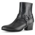 Westernstiefelette GABOR "St. Tropez" Gr. 36, schwarz Damen Schuhe Blockabsatz, Cowboystiefelette, Boots in bequemer Weite G (= weit)