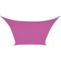 Perel - Sonnensegel, wasserabweisend, 4 x 3 m, 160 g/m², Polyester, Rechteck, Fuchsia