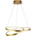 Pendellampe Hängelampe Esstischleuchte gold led Ring Wohnzimmerlampe h 130 cm