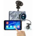 Total Clearance Dashcam-Kamera für Autos, Fahrzeug-Fahrrekorder, Autokamera, Dual-Objektiv, G-Sensor, hd 1080P, praktisches und praktisches Werkzeug