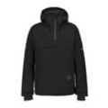 Skijacke ICEPEAK "Snowboard-ANORAK CHARLTON", Herren, Gr. 54, schwarz, Obermaterial: 100% Polyester, sportlich, hoch geschlossener Ausschnitt, Jacken, Schlupf-Form