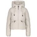 Steppjacke ALIFE & KICKIN "Damen MurielAK A", Damen, Gr. L, beige (pumice), 100% Polyester, modisch, sehr bequem kurz, Rippbündchen, Jacken, Kurze warme moderne Jacke mit großer gefütterter Kapuze