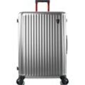 Hartschalen-Trolley HEYS "Smart Luggage, 76 cm" Gr. B/H/T: 52cm x 76cm x 30cm 109 l, silberfarben (silber) Koffer Heys x Joachim Llambi Smart Gepäck mit App-Funktion