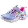 Sneaker SKECHERS "UNICORN DREAMS-" Gr. 27, blau (blau, kombiniert) Kinder Schuhe gepolsterte Innensohle, Freizeitschuh, Größenschablone zum Download