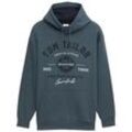 TOM TAILOR Herren Plus Size - Hoodie mit Logo Print, blau, Logo Print, Gr. 2XL