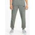 Trainingshose PUMA "ESS LOGO PANTS TR CL" Gr. XXXL, N-Gr, grau (medium gray heather), Herren, Obermaterial: 68% Baumwolle, 32% Polyester, unifarben, Hosen