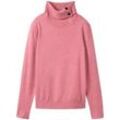 TOM TAILOR Damen Strickpullover mit Rollkragen, rosa, Uni, Gr. XL