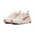 Sneaker PUMA "TRINITY", Gr. 38, weiß (warm weiß, deeva peach, island pink, frosted dew), Textil, sportlich, Schuhe