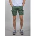 Shorts ALPHA INDUSTRIES "Alpha Industries Men - Shorts Crew Short", Herren, Gr. 31, Normalgrößen, grün (vintage grün), Obermaterial: 98% Baumwolle, 2% Elastan, Futter: 100% Baumwolle, Hosen