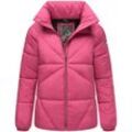 Steppjacke NAVAHOO "Schokolinaa 14" Gr. L (40), lila (beere) Damen Jacken Winterjacke mit modischer Steppung & hohem Kragen