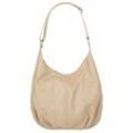 Shopper CLUTY, Damen, Gr. B/H/T: 31cm x 28cm x 7cm onesize, beige, Leder, unifarben, leicht glänzend, Taschen, echt Leder, Made in Italy