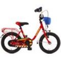 Kinderfahrrad BACHTENKIRCH "14" Feuerwehr" Gr. 25, rot (rot, rot), Fahrräder, Kinder, 25cm, 14 Zoll (35,56cm)